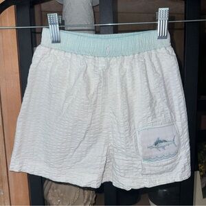 Toddler swimming trunks shorts Southern Tots smocked fishing boys marlin preppy